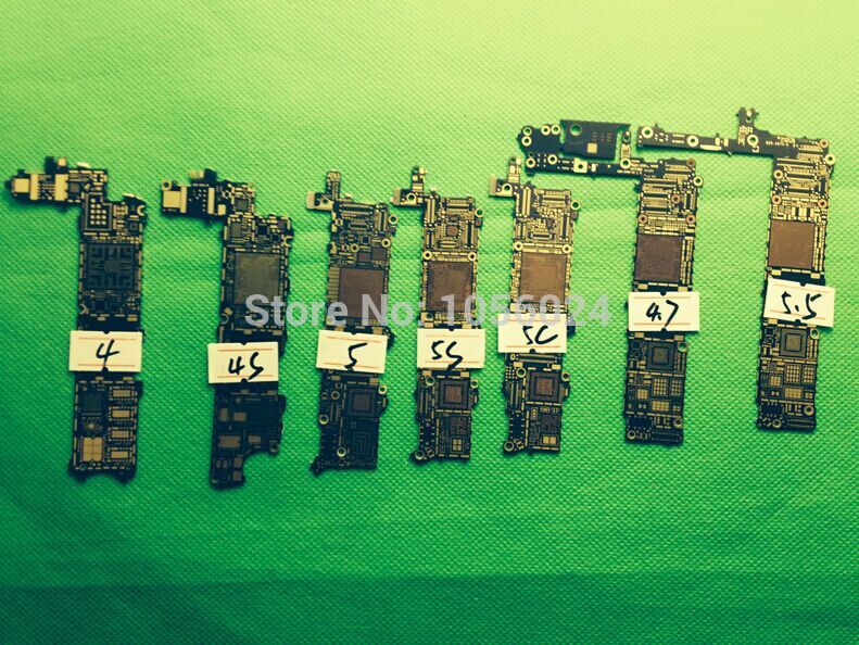7pcs Main Motherboard Logic Bare Board Replacement Repair Parts for iPhone 4S 4 4S 5G 5S 5C 6G 6 plus